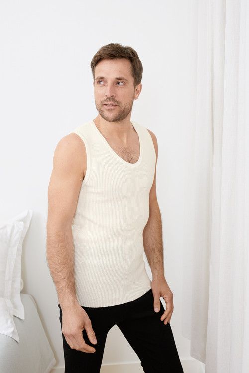 Débardeur thermique en laine · Marcel