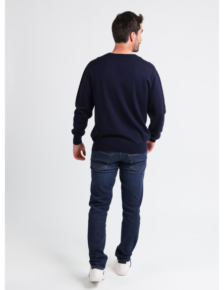 Pull col V laine mérinos · Camille Lafrançaise