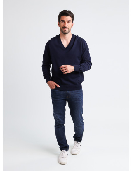 Pull col V laine mérinos · Camille Lafrançaise