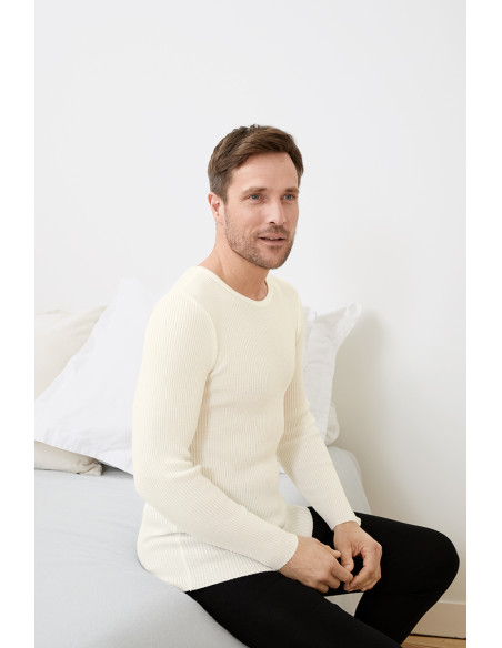 Tee-shirt thermique en laine · Jean Lafrançaise
