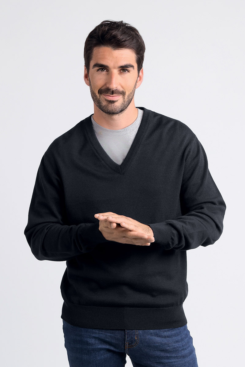 Pull col V laine mérinos · Camille Lafrançaise