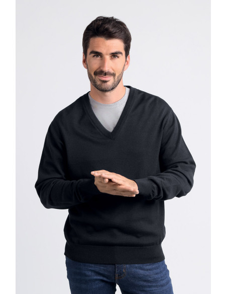 Pull col V laine mérinos · Camille Lafrançaise