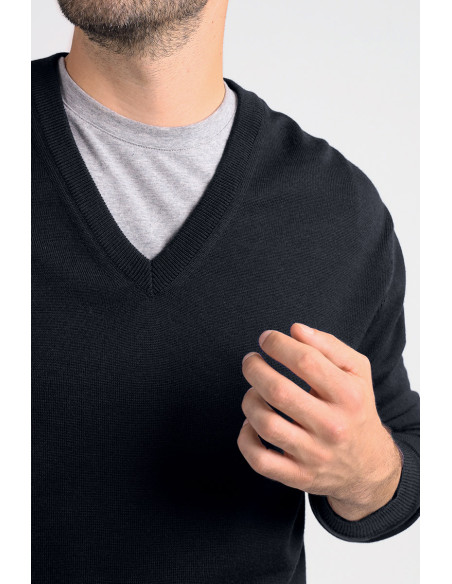 Pull col V laine mérinos · Camille Lafrançaise
