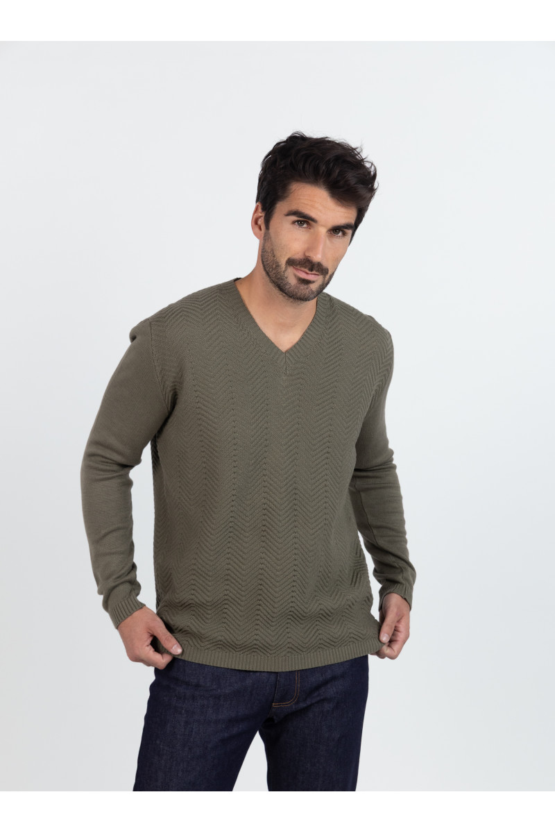 Pull chevrons · Fernand Lafrançaise